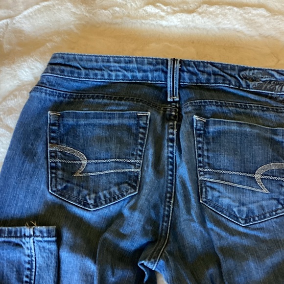 American Eagle Outfitters Dark Blue Boot Cut Jeans - Picture 4 of 8